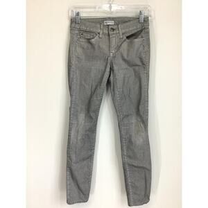 GAP 1969 Silver Skinny Wax-Coated Jeans 24/00